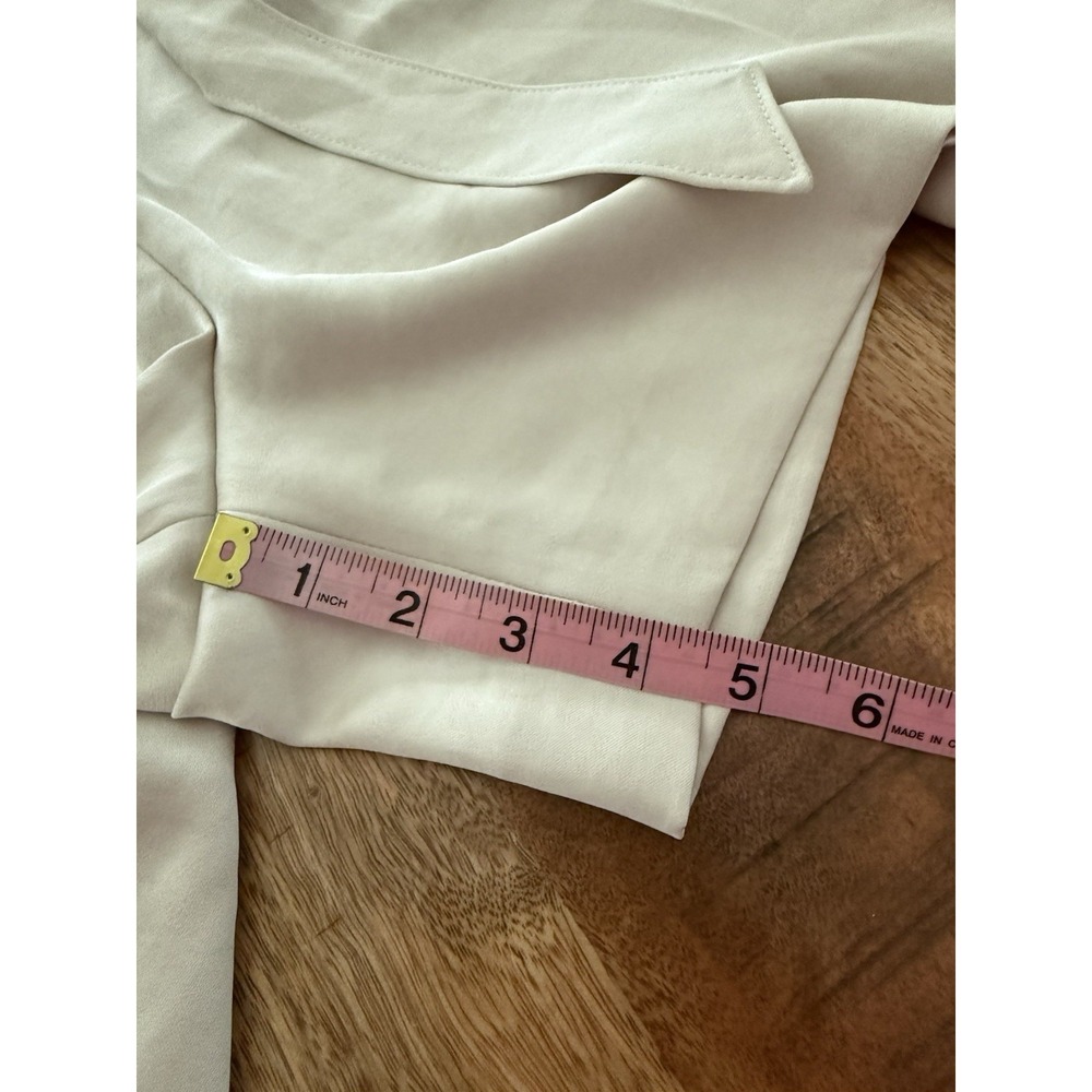 Anne Klein Womens 14 Light Parchment Tie Waist High Rise Shorts NWT $79 - Picture 10 of 13